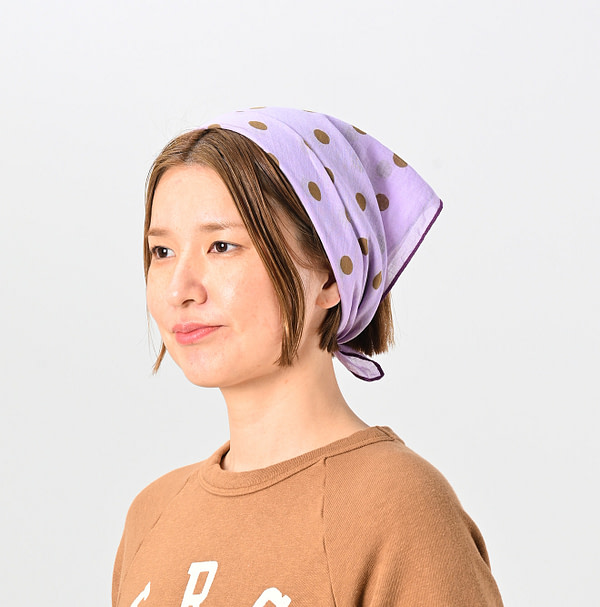 Gauze Marukoro Bandana Female Model