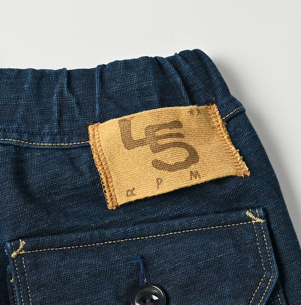 Indigo Dekoboko Tenjiku 908 Sweat Pants Detail