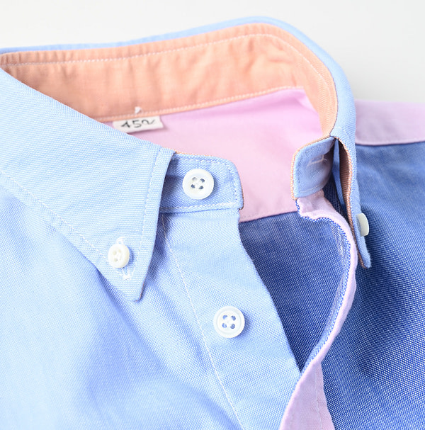 OX Crazy 908 Ocean Button Down Shirt Detail