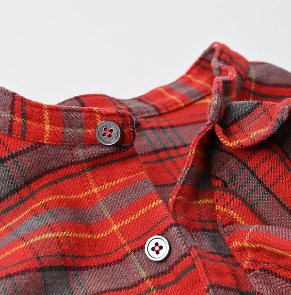 ONEONE Iroiro Indian Flannel Frill Tunic Detail