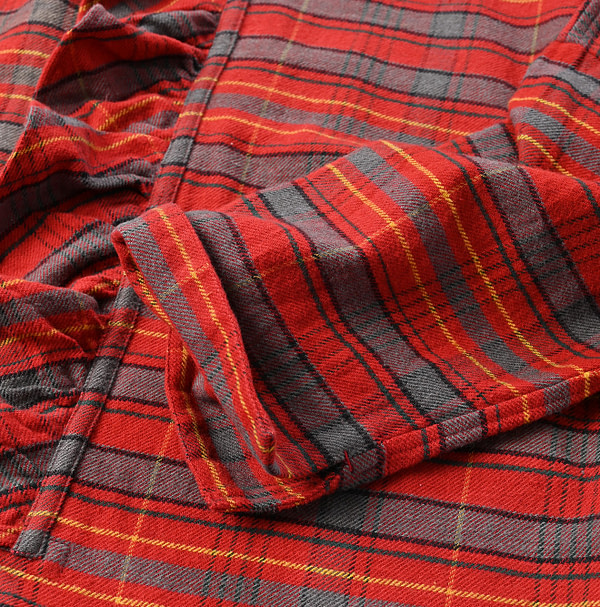 ONEONE Iroiro Indian Flannel Frill Tunic Detail