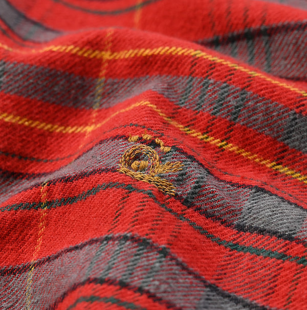 ONEONE Iroiro Indian Flannel Frill Tunic Detail