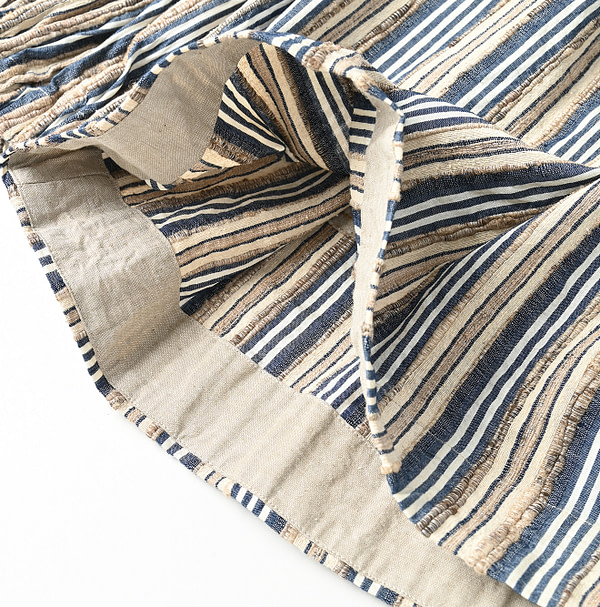 Indian Silk Tanba Cloth Tuck Blouse Detail
