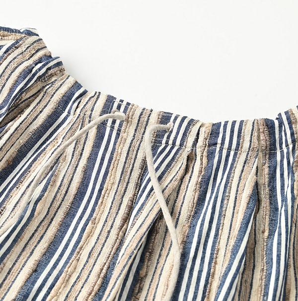 Indian Silk Tanba Cloth Tuck Blouse Detail
