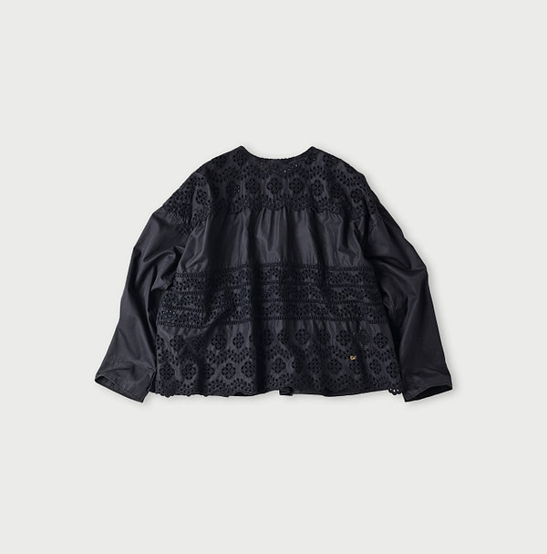 Thin Gabardine Cutwork Back