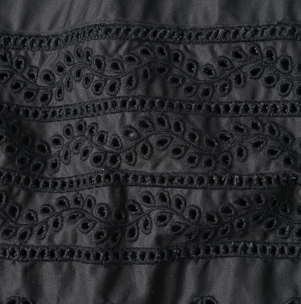 Thin Gabardine Cutwork Detail