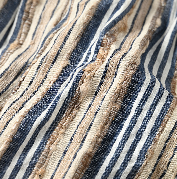 Indian Silk Tanba Cloth Tiered Skirt Detail