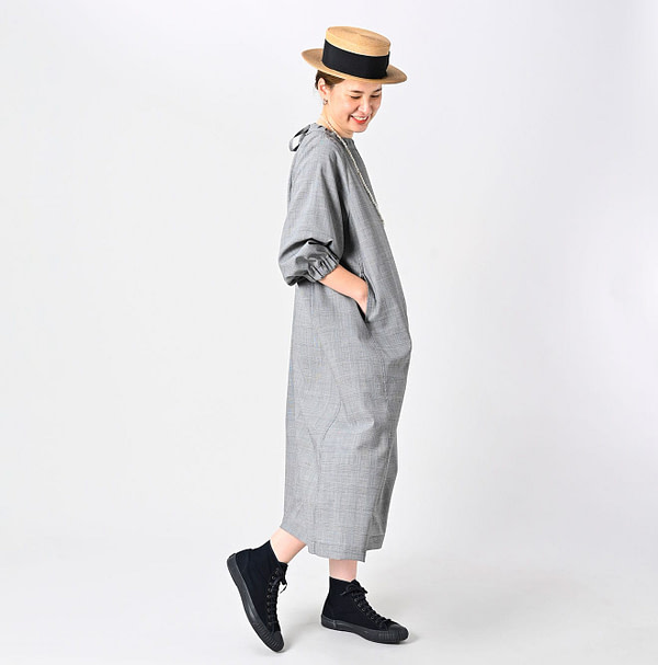 Summer Wool Dress Female Model