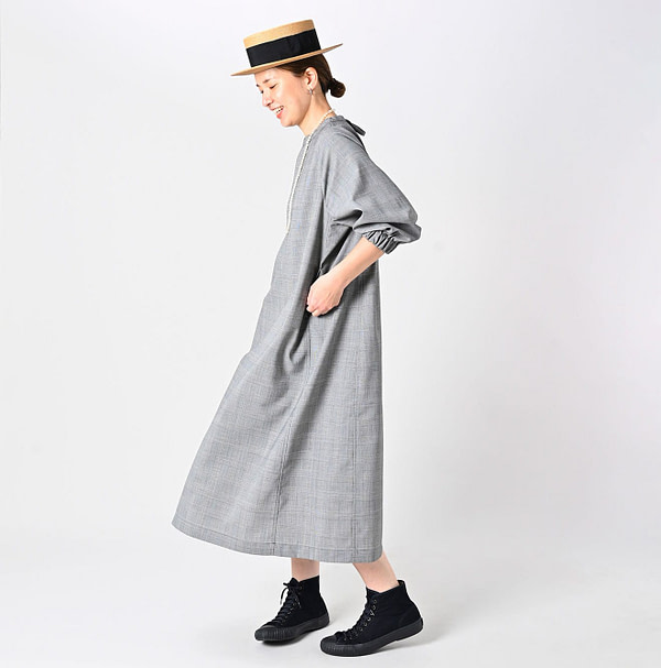 Summer Wool Dress Female Model