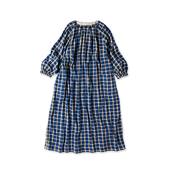 Indian Silk Tanba Cloth One-piece Ai Check