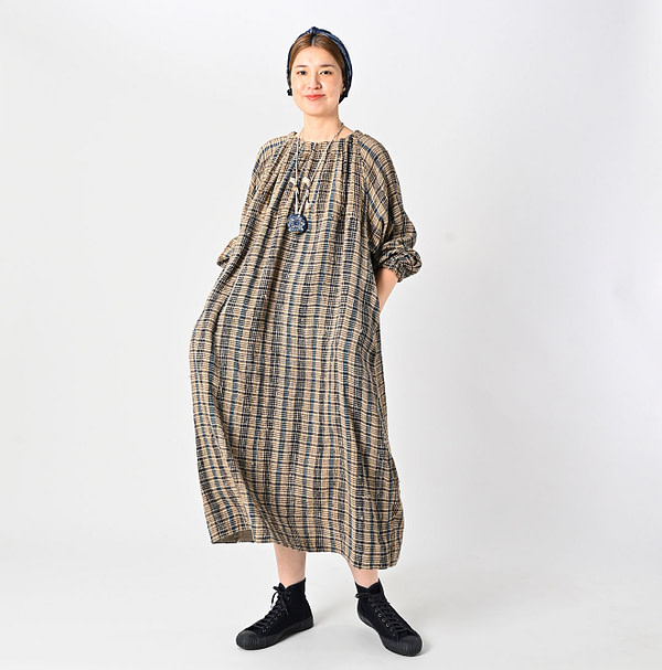 Indian Silk Tanba Cloth One-piece Female Model