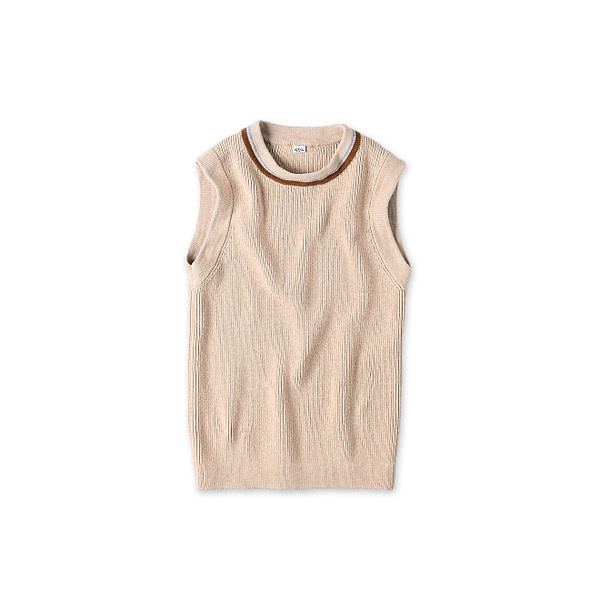 Tilden Knitsew Vest Beige