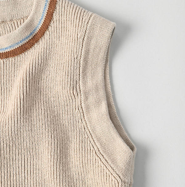 Tilden Knitsew Vest Detail