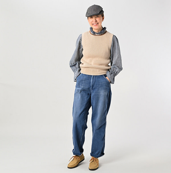 Tilden Knitsew Vest Female Model