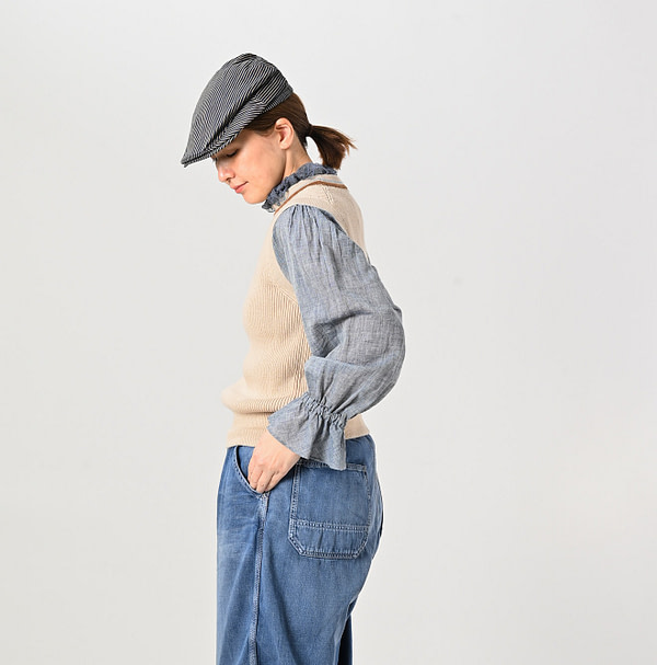 Tilden Knitsew Vest Female Model