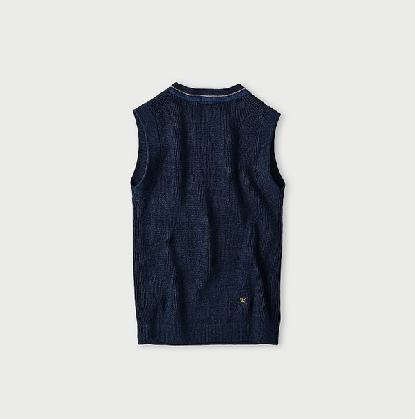 Indigo Tilden Knitsew Vest Back