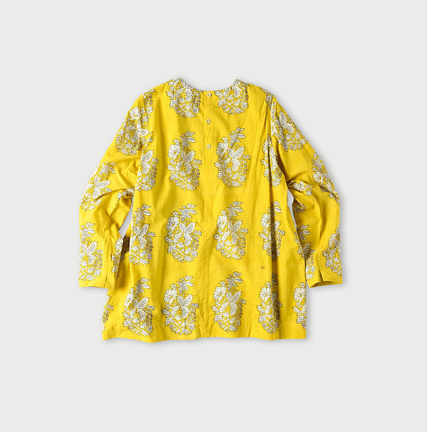 Seasonal Terms Block Print Blouse Back