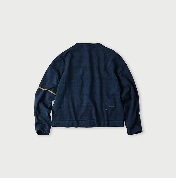 Indigo Knitsew Square Cardigan Back