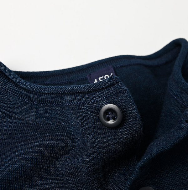 Indigo Knitsew Square Cardigan Detail