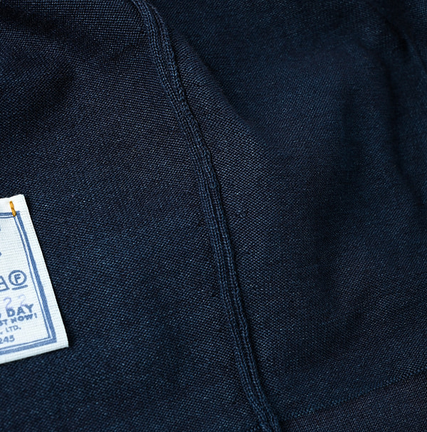 Indigo Knitsew Square Cardigan Detail