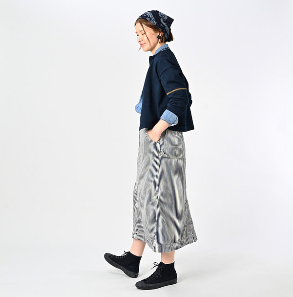 Indigo Knitsew Square Cardigan Female Model