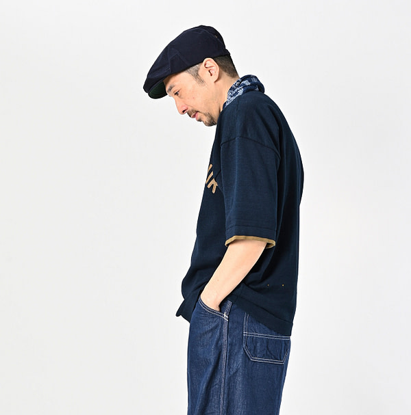 Indigo Knitsew 908 T-shirt Male Model