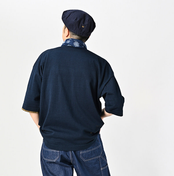 Indigo Knitsew 908 T-shirt Male Model