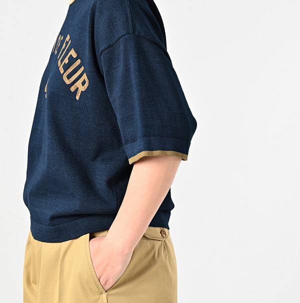 Indigo Knitsew 908 T-shirt Detail