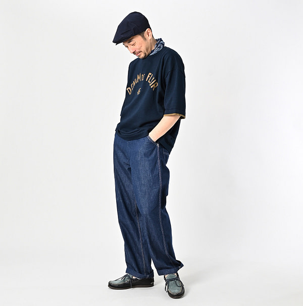 Indigo Knitsew 908 T-shirt Male Model