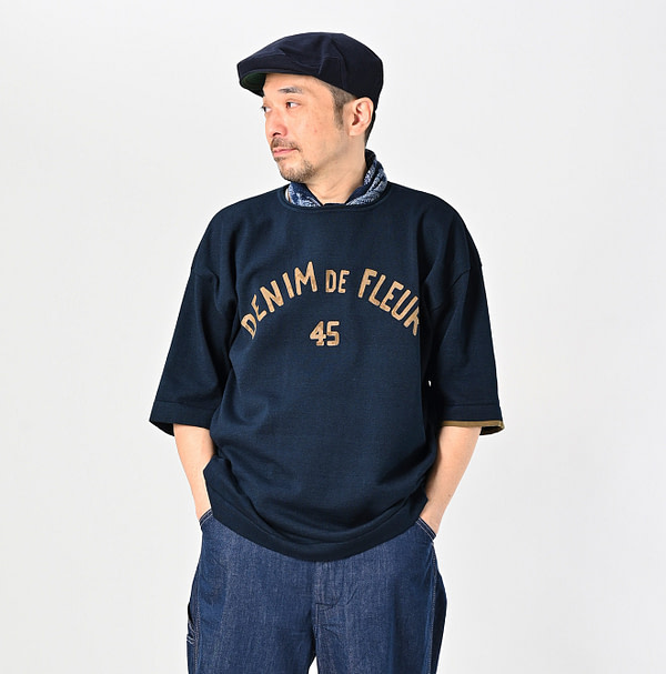 Indigo Knitsew 908 T-shirt Male Model