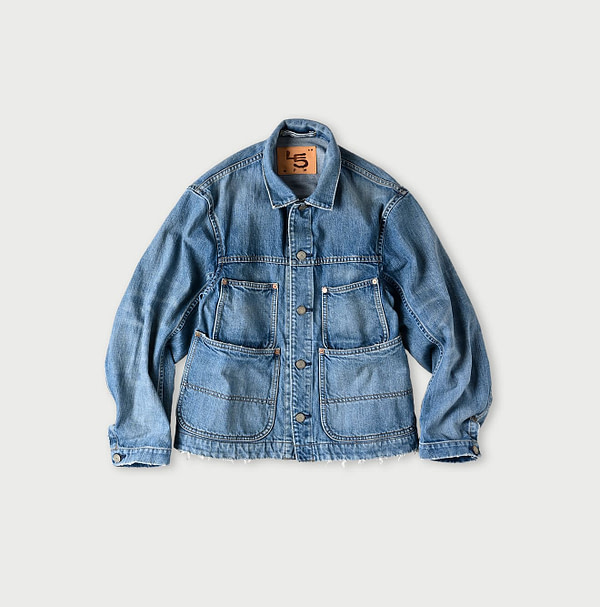 Rye Mugi Denim G All Distressed Indigo Tan