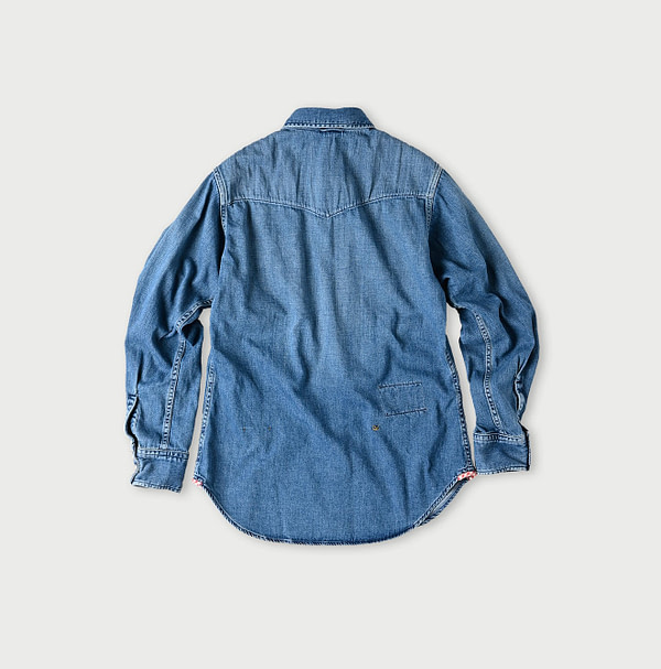 Shirt Denim 908 Eastern Shirt Distressed Back