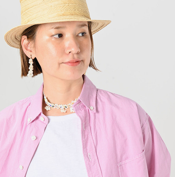 Compact Damp 908 Ocean Button Down Shirt Detail