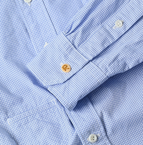 Compact Damp 908 Ocean Button Down Shirt Detail