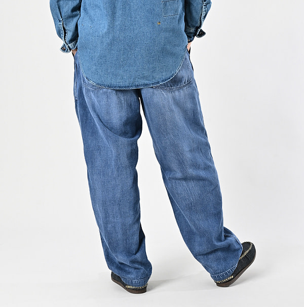 Mon-petit Denim 908 Baker Pants Tan Male Model