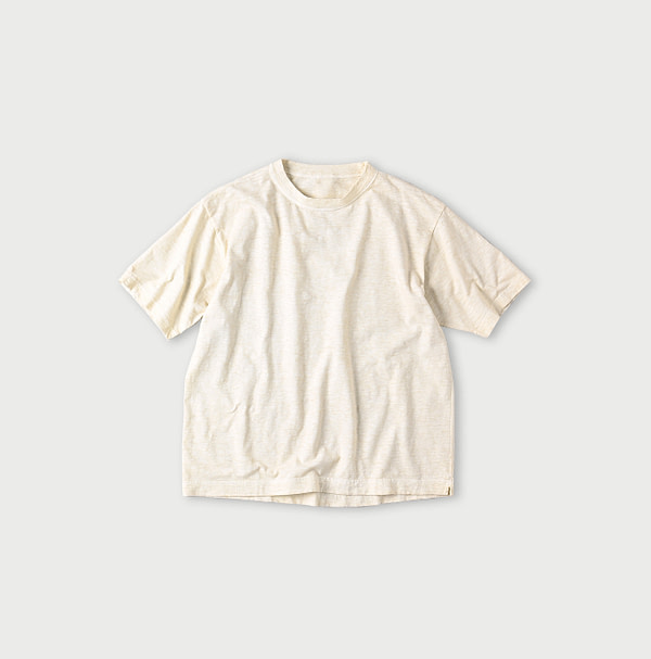 Plant Dyed Tenjiku 908 Ocean T-shirt Magnolia