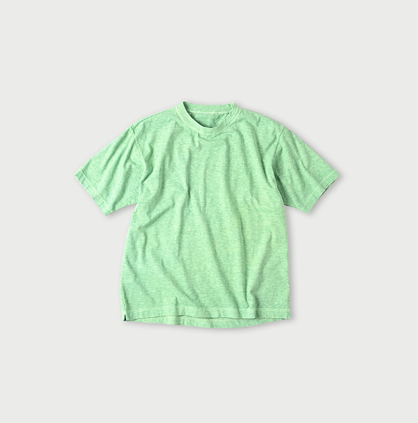 Plant Dyed Tenjiku 908 Ocean T-shirt Cabbage
