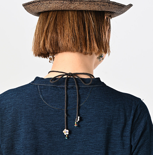 Indigo Tenjiku 908 45 Star T-shirt Nou Detail