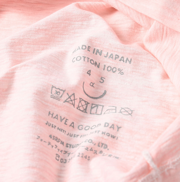 Plant Dyed Tenjiku Square T-shirt Detail