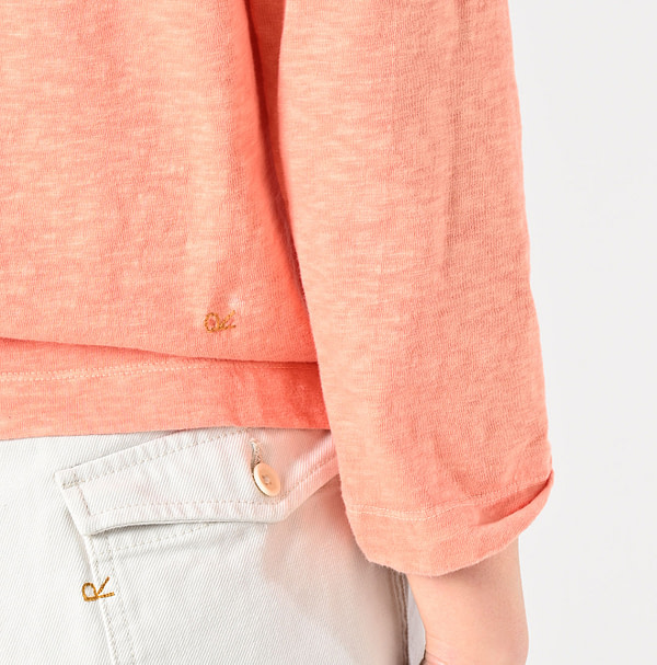 Plant Dyed Tenjiku Square T-shirt Detail
