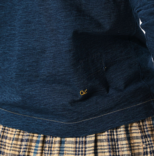 Indigo Tenjiku Square T-shirt Nou Detail