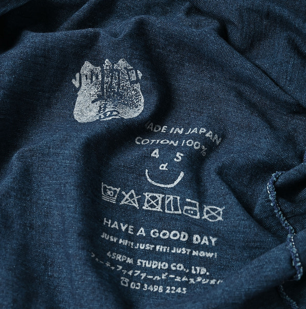 Indigo Tenjiku Square T-shirt Nou Detail