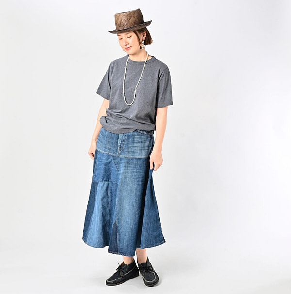 Top Tenjiku Big Slit T-shirt Female Model