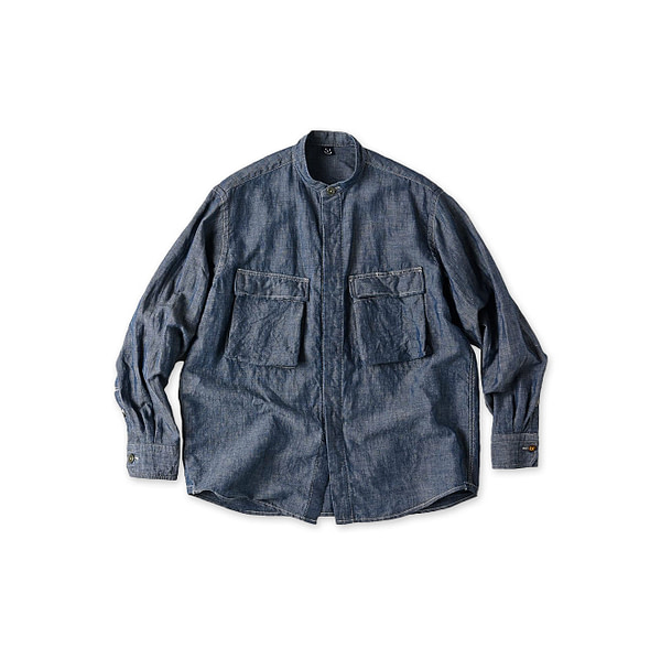 Cotton Linen Ruri Dungaree 908 Neem Shirt Nou
