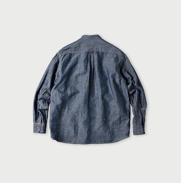 Cotton Linen Ruri Dungaree 908 Neem Shirt Nou Back