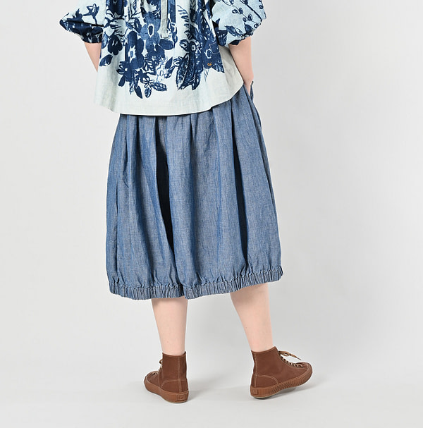 Cotton Linen Ruri Dungaree Bloomer Pants Zyu Female Model