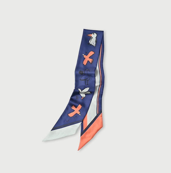 PEPE Bird Silk Kelp Navy