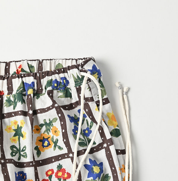 Khadi Fleur Chambre Print Rapper Pants Detail
