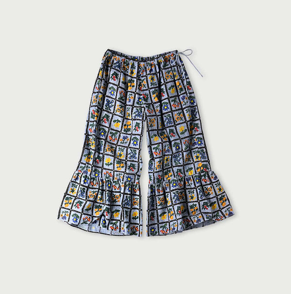 Dungaree Khadi Fleur Chambre Print Rapper Pants