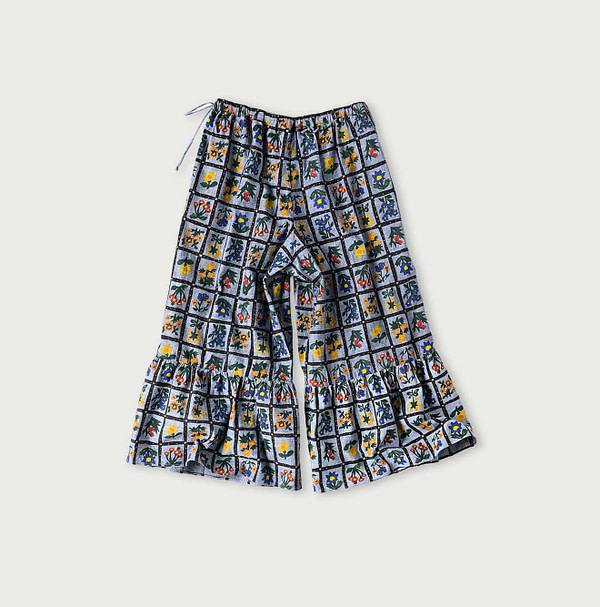 Dungaree Khadi Fleur Chambre Print Rapper Pants Back